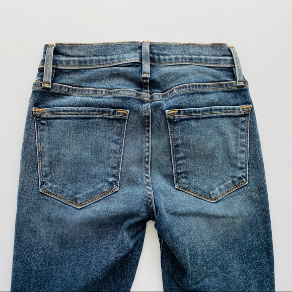 NWT Frame Denim Le Skinny de Jeanne Skinny Jean Frayed Hem - Picture 5 of 9